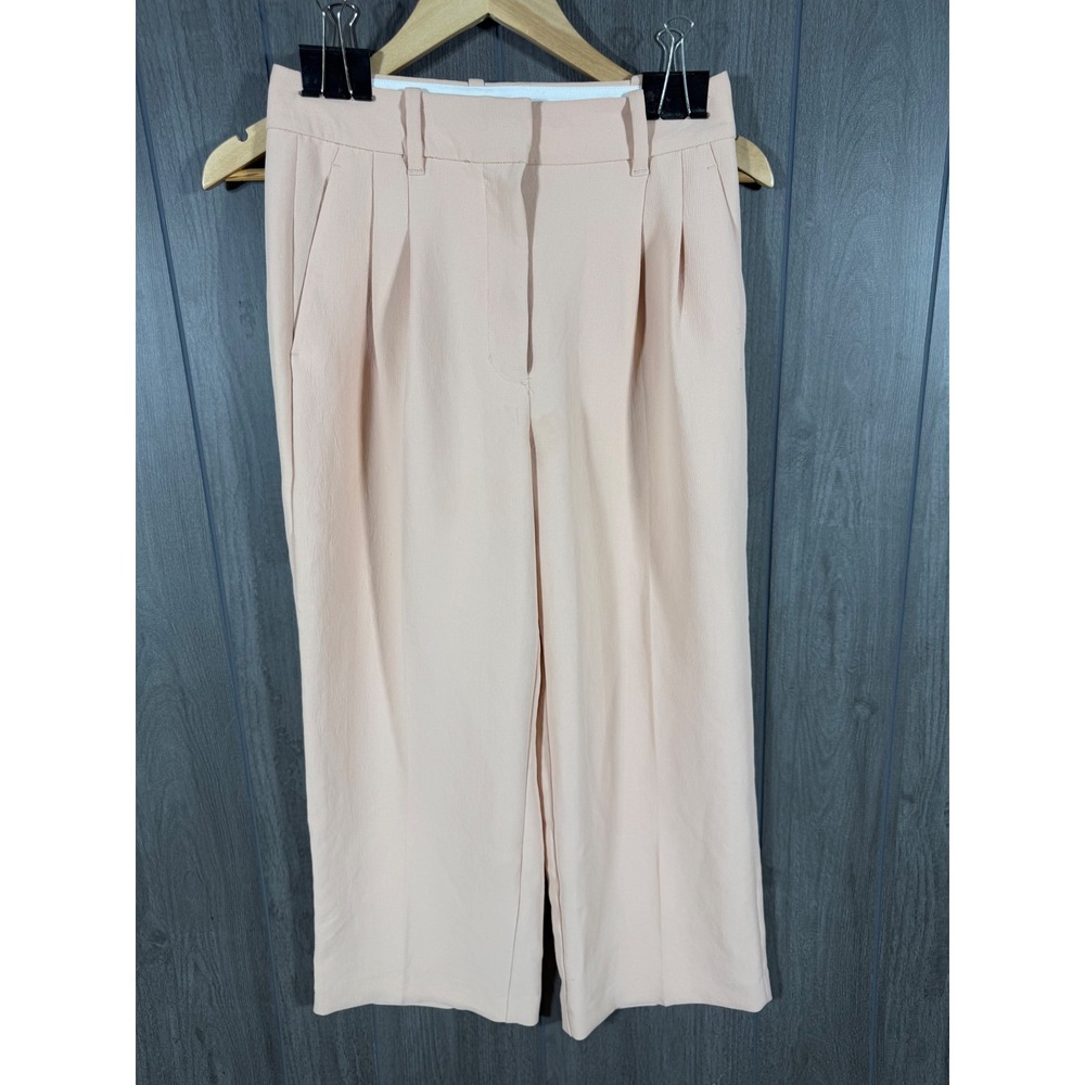 Wilfred Pleated Wide Leg Dress Pants Peach - Size 2